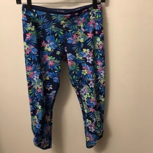 Kensie performance tropical print work out pant S